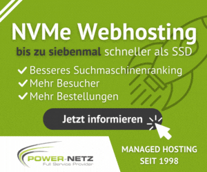 Schnelles und günstiges NVMe Webhosting
